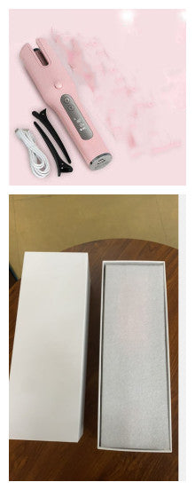 Fer à friser automatique sans fil USB écran LSD