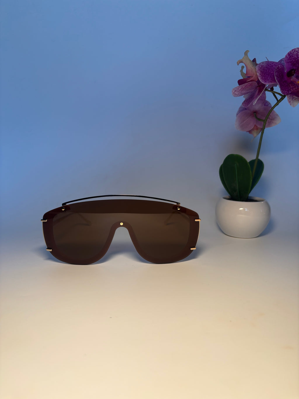 Lunette de soleil Vision Lab marron