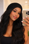 Bonnet en maille noir