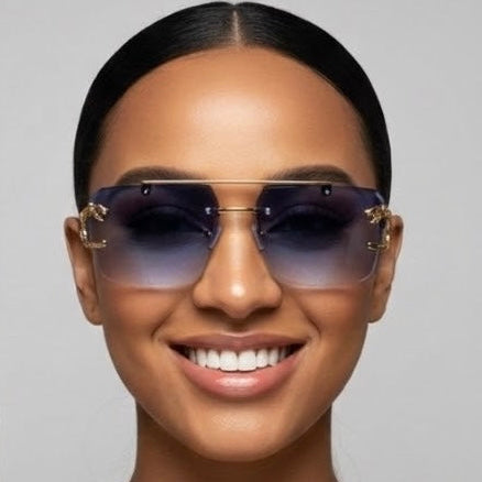 Blue Horizon - Lunettes tendance premium bleutées