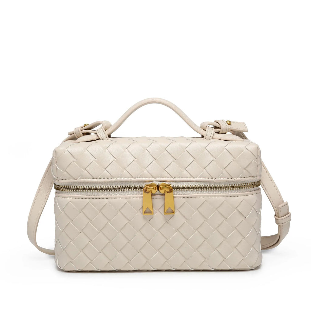 Nouveau sac en cuir tissé à la main, décontractée haut de gamme et chaud, à bandoulière