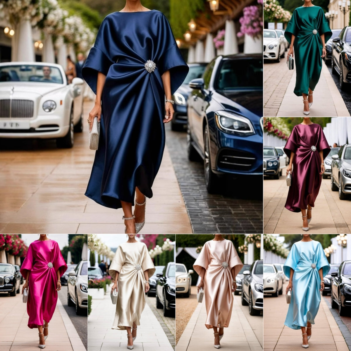 Robe élégante en satin