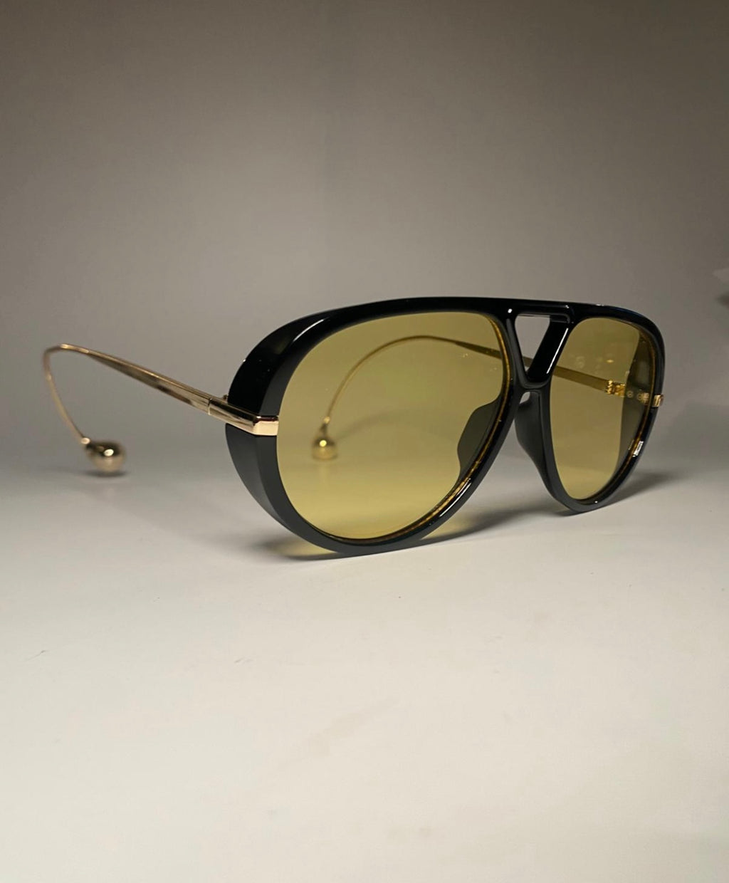 Lunettes de soleil verre jaune