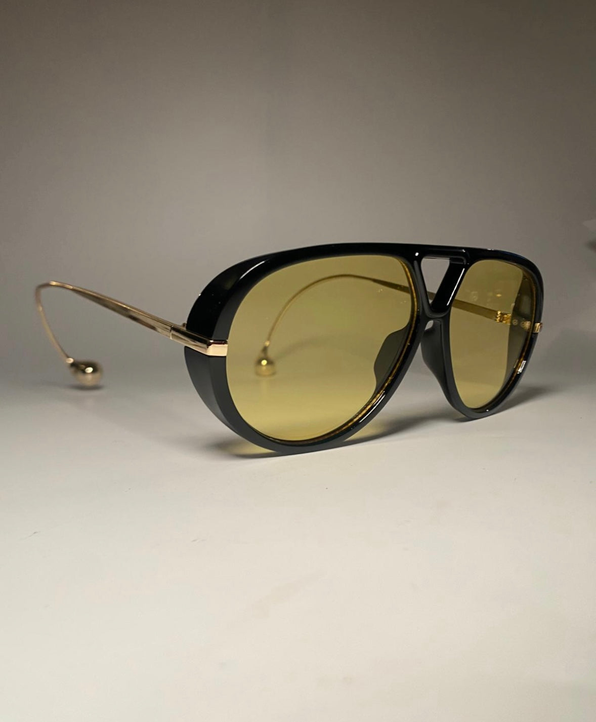 Lunettes de soleil verre jaune