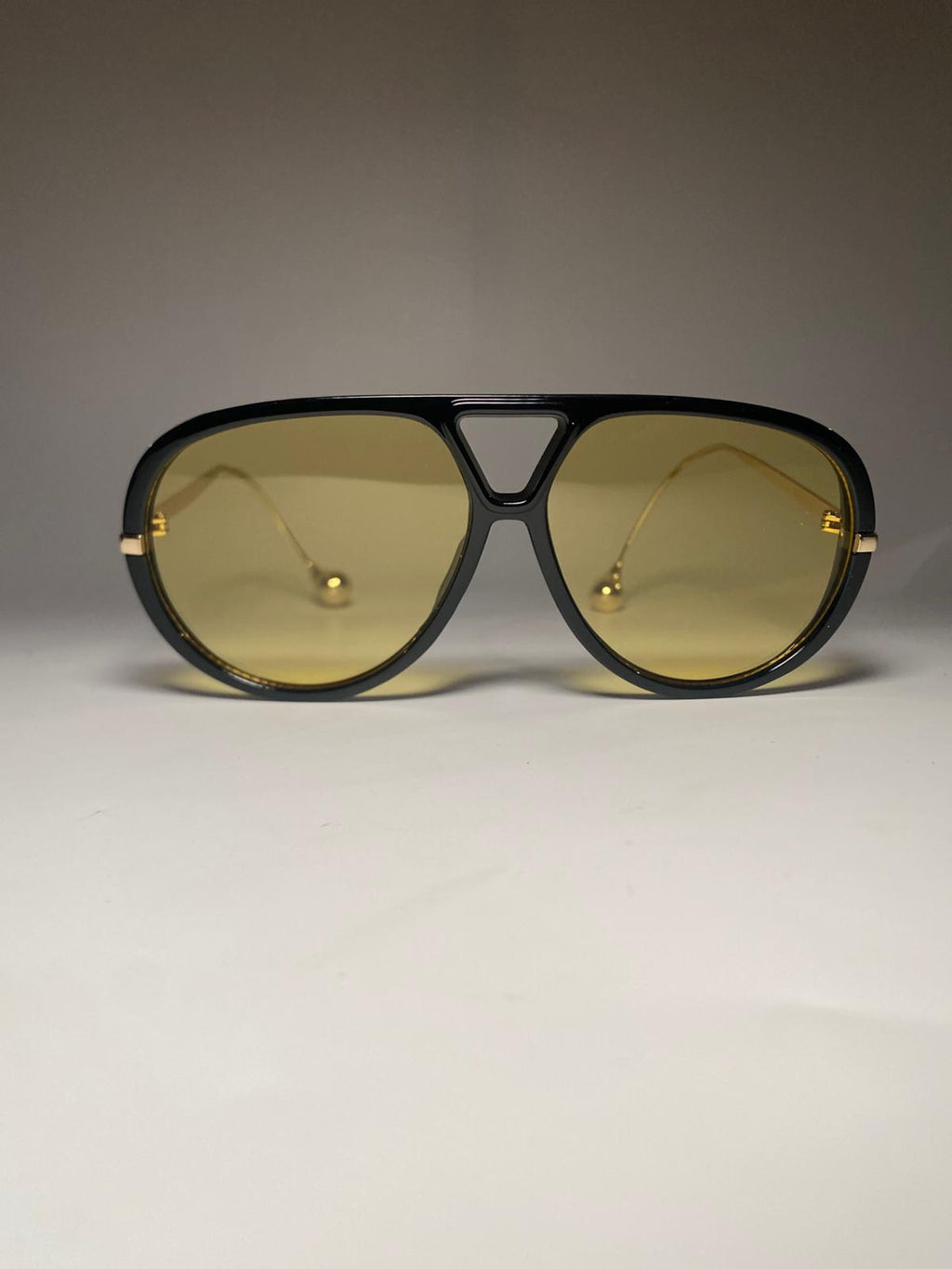 Lunettes de soleil verre jaune